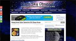 Desktop Screenshot of nightskyobserver.com