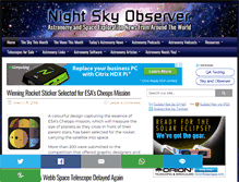 Tablet Screenshot of nightskyobserver.com